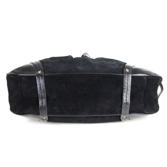 Timi & Leslie BLACK GENUINE LEATHER SUEDE BOHO TOTE SHOULDER BAG HANDBAG PURSE - Picture 6 of 12